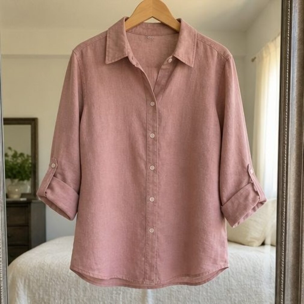 Rust Peplum Top